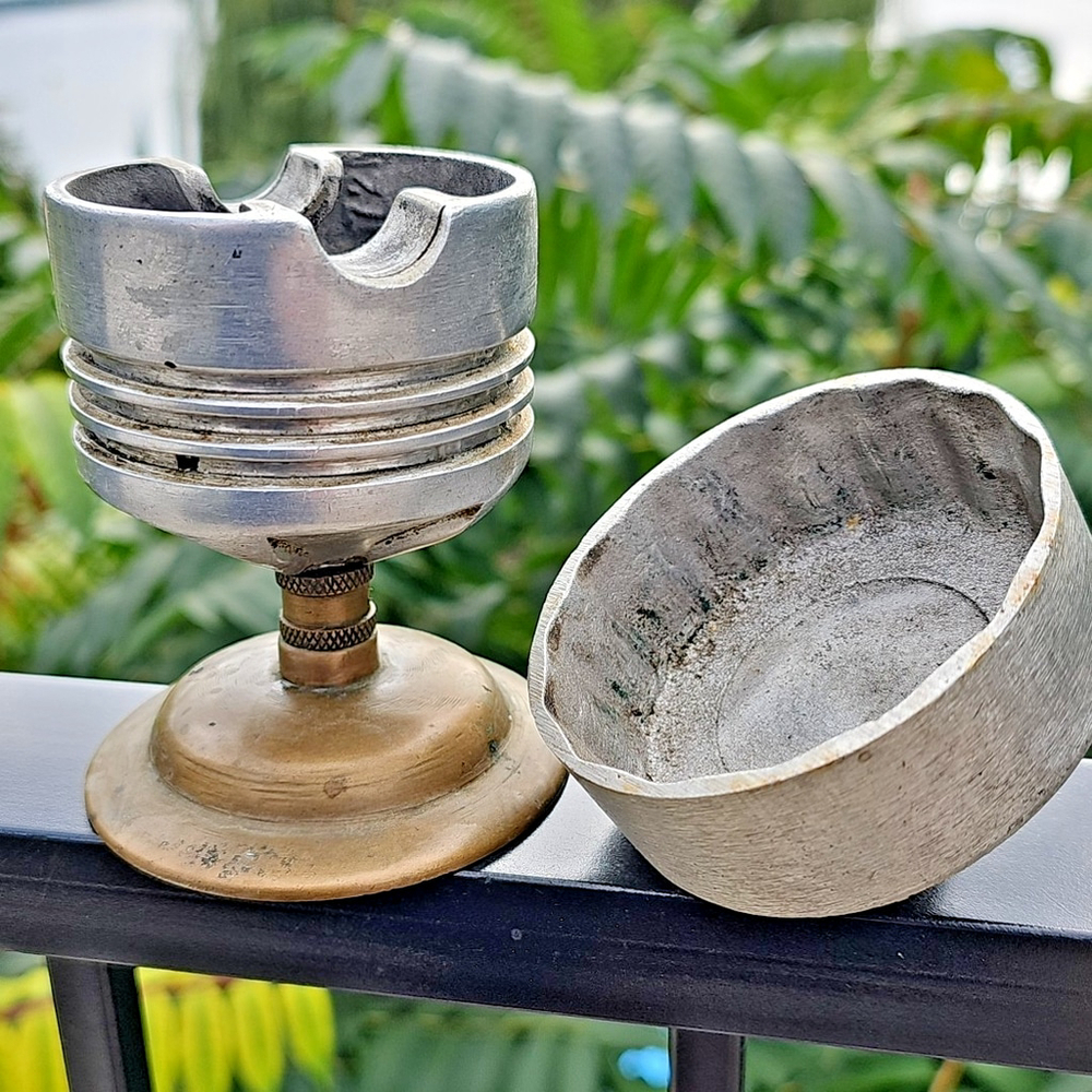 Piston Ashtray Automotive Gare Lid Rare Vintage Napa Motorcraft Fram Baldwin USA